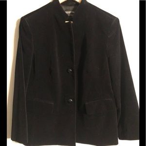 Jones New York- Black Velvet-Look Blazer -size L
